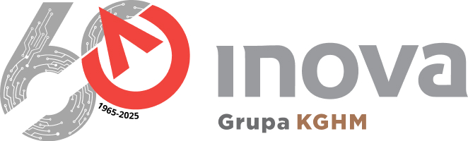 Logo Inova Grupa KGHM z jubileuszowym oznaczeniem 60-lecia działalności