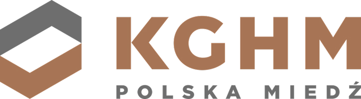 Logo KGHM Polska Miedź z charakterystycznym symbolem graficznym